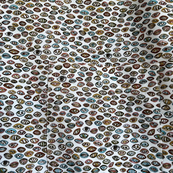 St. Croix button down collared shirt (eye print) - Picture 4 of 6